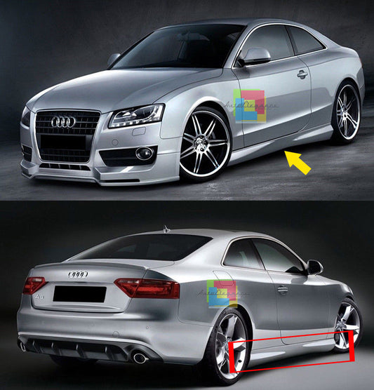 SIDE SKIRTS AUDI A5 COUPE 2007 ONWARDS SPORTS SILLS