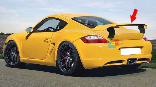 PORSCHE CAYMAN 987 2005-2013 SPOILER POSTERIORE SUL COFANO LOOK GT