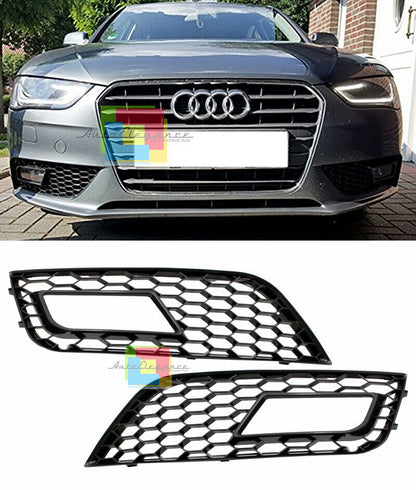 GRIGLIE FENDINEBBIA ALL BLACK DESIGN RS4 PER AUDI A4 B8 2012-2015 NIDO D'APE -