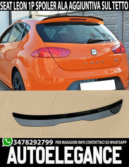 SEAT LEON 1P 2005-2012 ADDITIONAL WING SPORT ROOF SPOILER ABS