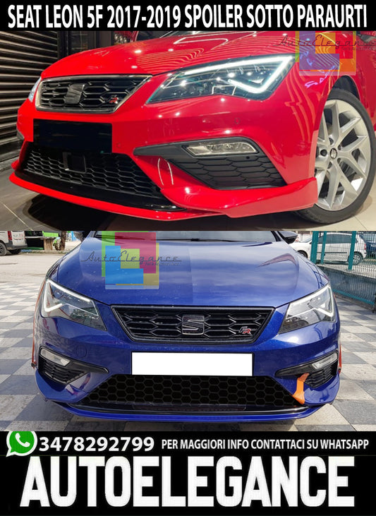 SPOILER FOR SEAT LEON 5F LIFT 2017-2020 ABS FRONT BUMPER LIP