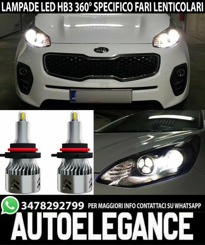 10.000LM MINI LED LAMPS KIA SPORTAGE QL 2016+ 6000K HB3 360° LENTICULAR
