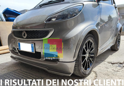 SMART FORTWO 451 SET 4 PIECES SPOILER MUDGUARDS WIDEENED IN ABS