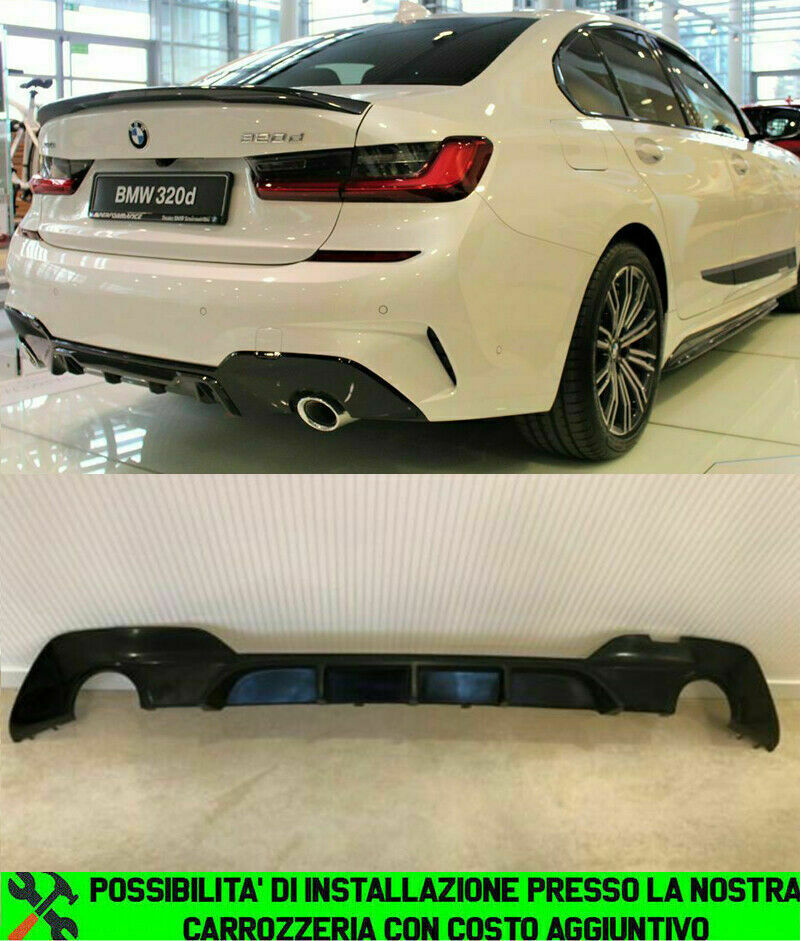 DIFFUSORE POSTERIORE BMW SERIE 3 G20 G21 2018+ SOTTO PARAURTI M PERFROMANCE