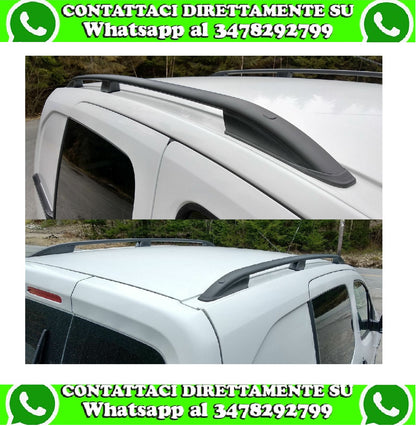 PEUGEOT PARTNER/TEPEE 2008+ MACORRENTI NERI IN ALLUMINIO DESIGN ELEGANTE