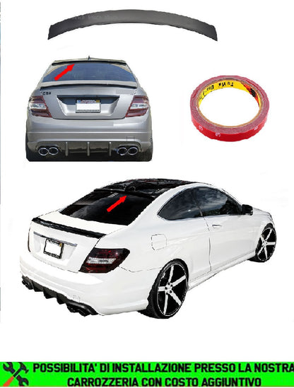 SPOILER TETTO POSTERIORE PER MERCEDES W204 COUPE ABS