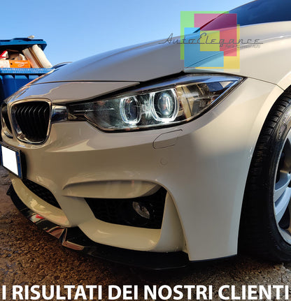 BMW SERIE 3 F30 F31 2011-2018 PARAURTI ANTERIORE LOOK CON LAMA LOOK M3 AUTOELEGANCERICAMBI