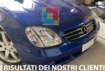 COPPIA FARI CROMATI PER MERCEDES SLK 170 AUTOELEGANCERICAMBI