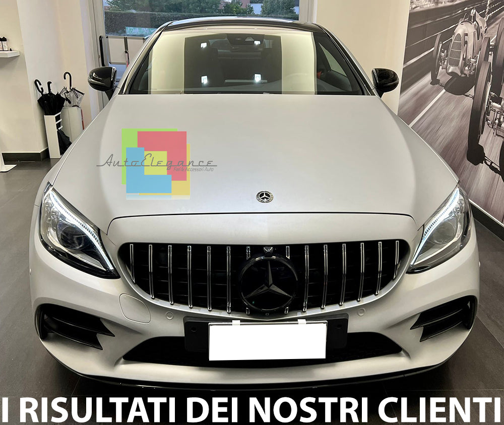 FRONT GRILLE MERCEDES C W205 C205 2019+ FACELIFT SATIN MASK