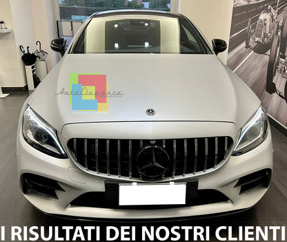 FRONT GRILLE MERCEDES C W205 C205 2019+ FACELIFT SATIN MASK