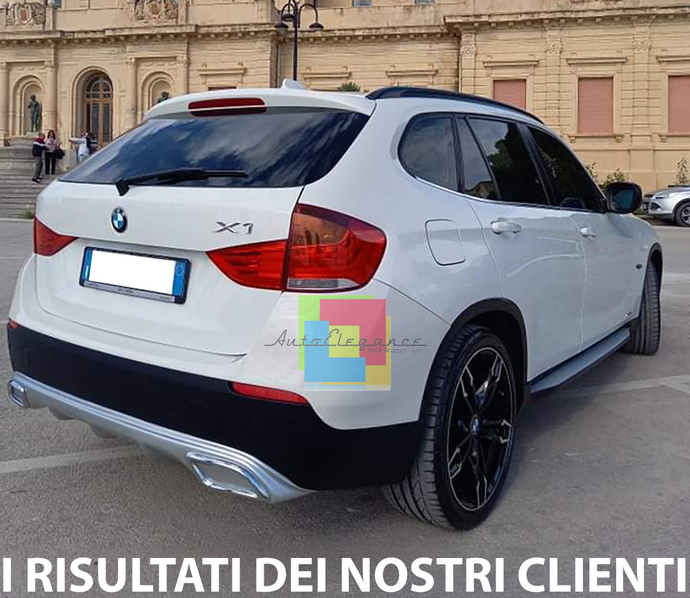 BMW X1 E84 2009-2015 DIFFUSORE SOTTO PARAURTI DIFFUSORE TERMINALI OVALI ABS AUTOELEGANCERICAMBI