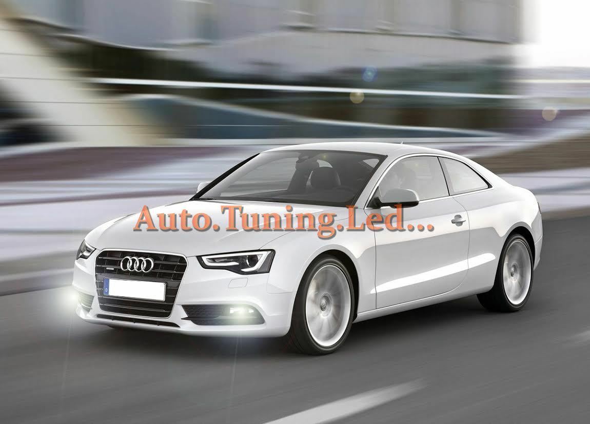 LAMPADE FENDINEBBIA H8 LED CREE RESISTENZA CANBUS 6000K AUDI A5 COUPE RESTYLING