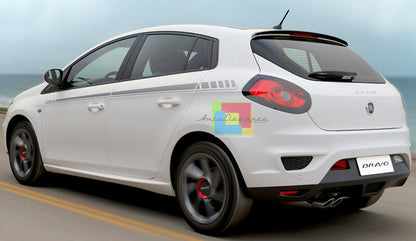 MINIGONNE LATERALI LOOK SPORTIVO - FIAT BRAVO II 2007+ SPOILER SOTTO PORTA