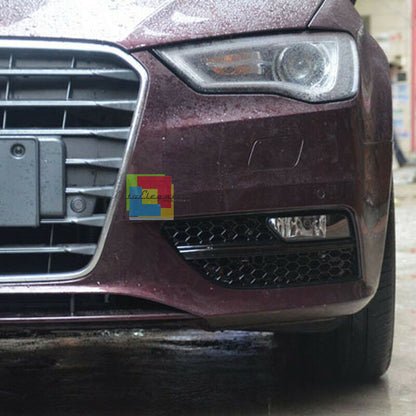 GRIGLIE LATERALI FENDINEBBIA AUDI A3 8V 2012+ DESIGN RS3 LOOK NIDO D'APE NERO