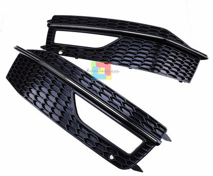 GRIGLIE FENDINEBBIA AUDI A4 B8 2012-2015 LIFT PER PARAURTI SLINE LOOK S4 RS4 .-.