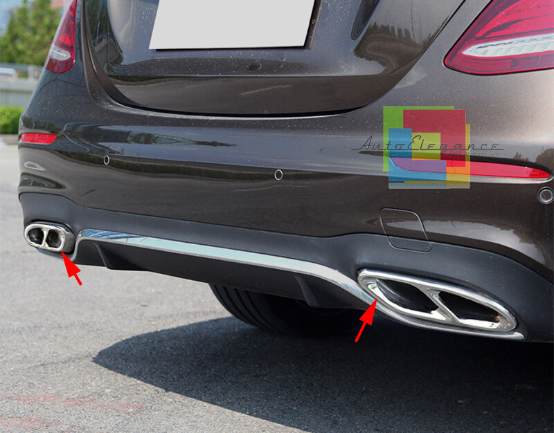 CORNICI TERMINALI CROMATE MERCEDES CLASSE A W176 2016-2017 ADESIVI SOLO ESTETICA AUTOELEGANCERICAMBI
