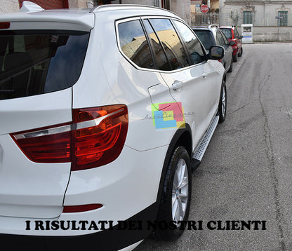 PEDANE LATERALI DESIGN M PER BMW X3 F25 2010+ SOTTOPORTA ANTISCIVOLO M LOOK