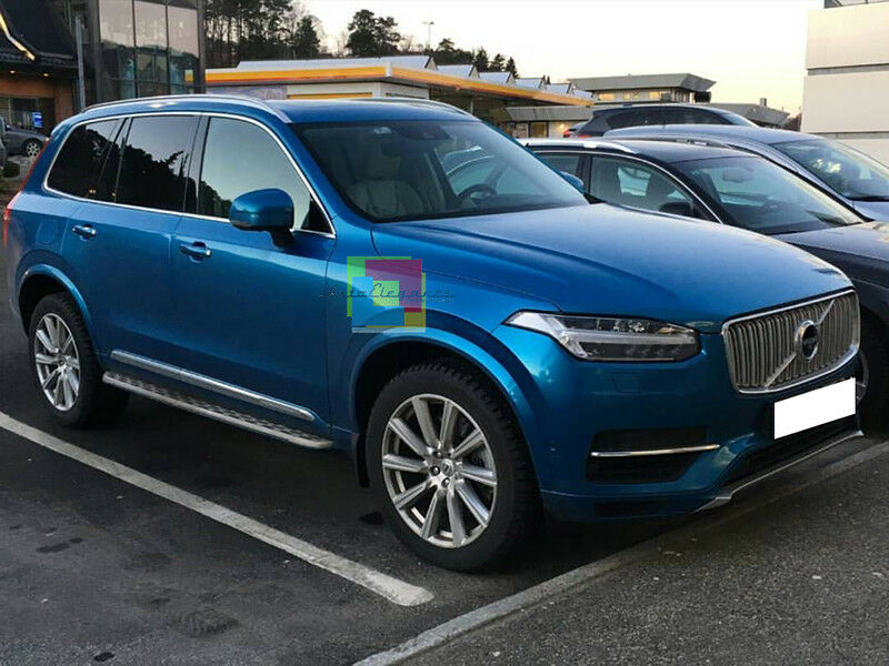 PEDANE VOLVO XC90 SPA II 2015+ LATERALI ANTISCIVOLO SOTTOPORTA IN ALLUMINIO