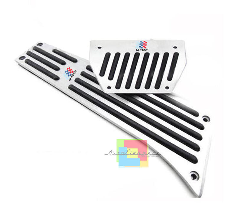 PEDALIERA M-TECH CAMBIO AUTOMATICO BMW SERIE 3 E90 E91 - INOX GOMMA ANTISCIVOLO