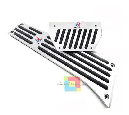PEDALIERA M-TECH CAMBIO AUTOMATICO BMW SERIE 3 E90 E91 - INOX GOMMA ANTISCIVOLO