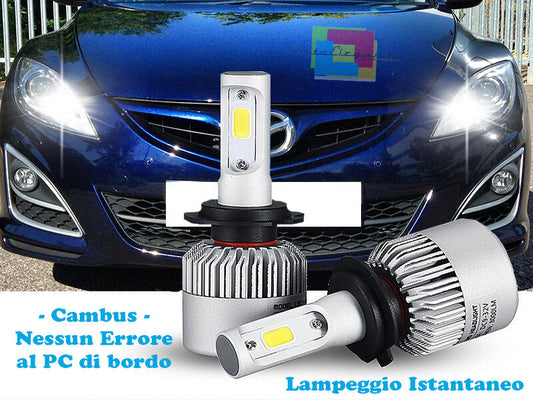 LAMPADE ABBAGLIANTI LED MAZDA 6 2008-2012 LAMPEGGIO ISTANTANEO 6000K CREE