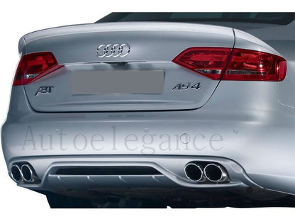 DIFFUSORE POSTERIORE + KIT TERMINALI PER AUDI A4 B8 8K 2008-2012 LOOK RS4