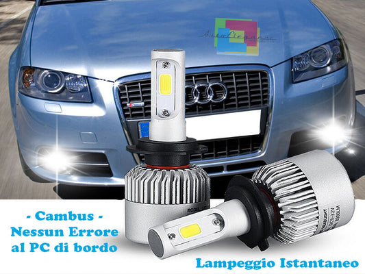 LAMPADE FENDINEBBIA A LED AUDI A3 8P 2003-2008 CAMBUS BIANCO GHIACCIO CREE
