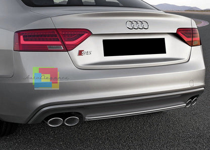 SOTTO PARAURTI PER AUDI A5 COUPE CABRIO 2007-2011 DIFFUSORE POSTERIORE DESIGN S5