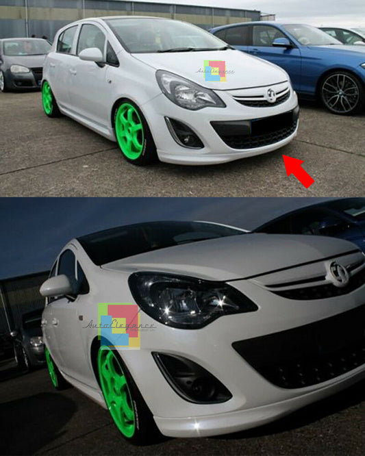 SPOILER UNDER FRONT BUMPER OPEL CORSA D 5 DOORS RESTYLING OPC LOOK