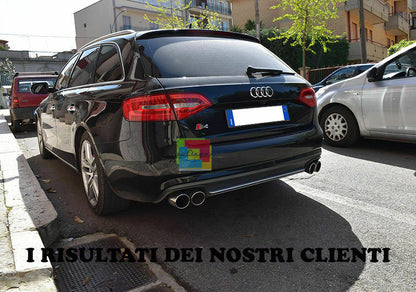 SPOILER SOTTO PARAURTI AUDI A4 B8 8K 07-11 DIFFUSORE POSTERIORE S4 PLATINO