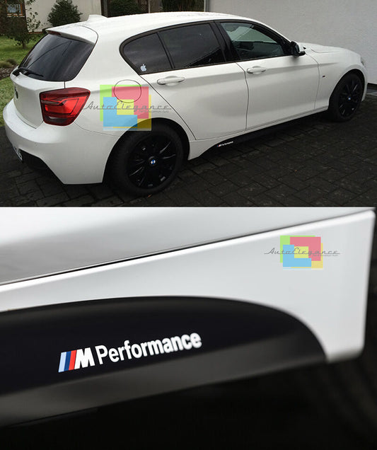 VINILI ADESIVI BMW SERIE 1 F20 2011-2015 SU MINIGONNE LATERALI LOGO M SPORT