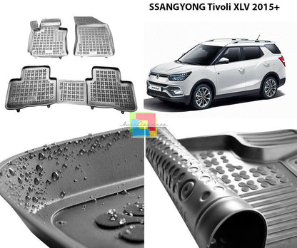 SSANGYONG TIVOLI XLV 2015+ TAPPETINI AUTO IN GOMMA - TAPPETI TOP QUALITA -1-