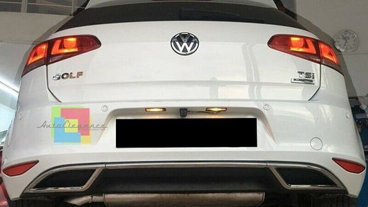VW GOLF 7 VII 2012 AL 2017 DIFFUSORE POSTERIORE 7.5 LOOK SOTTO PARAURTI ABS