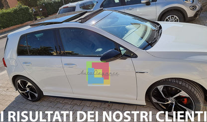 FLAPS UNDER SIDE SKIRTS VW GOLF 7 VII ABS GLOSSY BLACK 0034