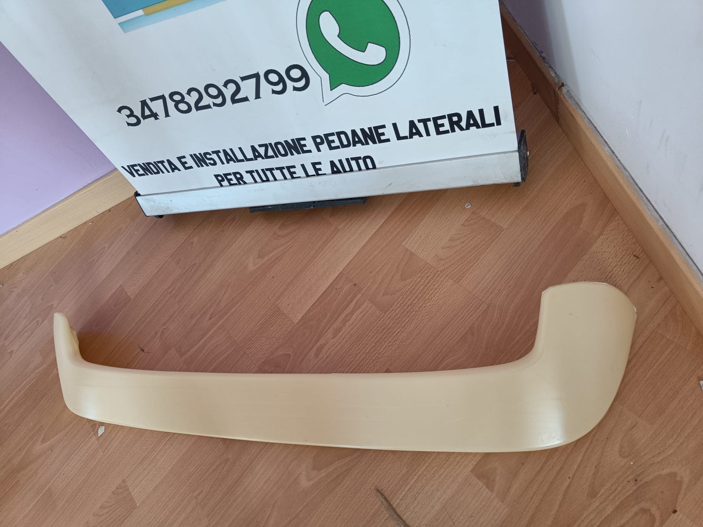 PEUGEOT 206 3 / 5 PORTE SPOILER POSTERIORE SUL TETTO GTI ABS / PLASTIC