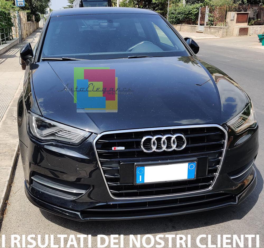 SPLITTER UNDER FRONT BUMPER AUDI A3 8V STANDARD 2012-2015 ABS SPOILER