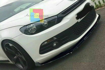 0137 VW SCIROCCO SPLITTER PARAURTI ANTERIORE NERO LUCIDO LOOK RS AUTOELEGANCERICAMBI