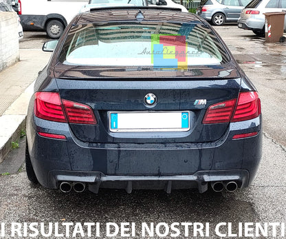 DIFFUSORE SOTTO PARAURTI BMW SERIE 5 F10 F11 ABS LOOK M5 NERO LUCIDO