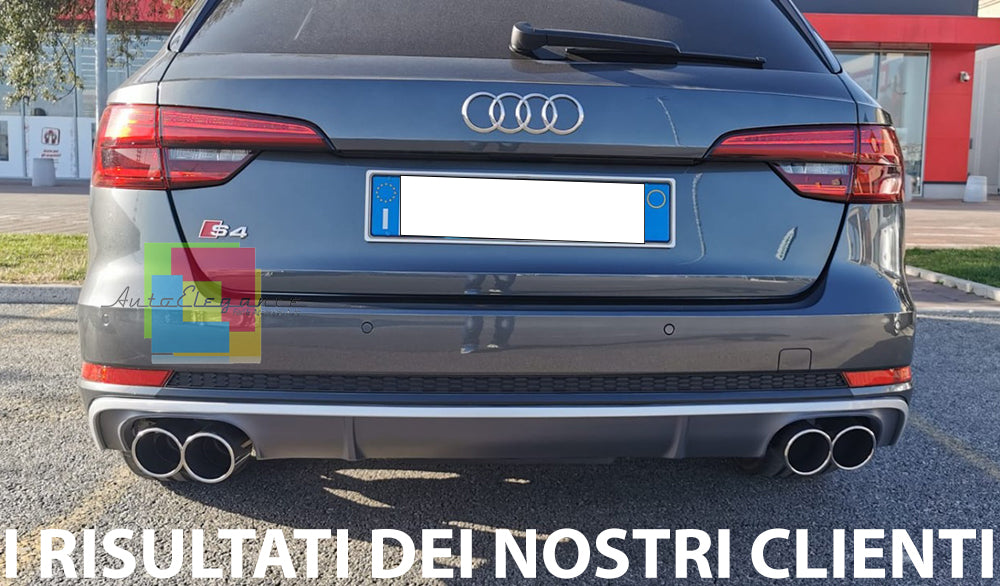 AUDI A4 B9 8W 2015-2018 SOTTO PARAURTI ABS DIFFUSORE POSTERIORE S4 PER SLINE AUTOELEGANCERICAMBI