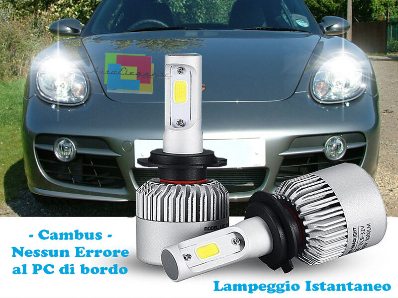 LAMPADE ANABBAGLIANTI LED PORSCHE CAYMAN 987 06-13 ISTANTANEO 6000K CREE