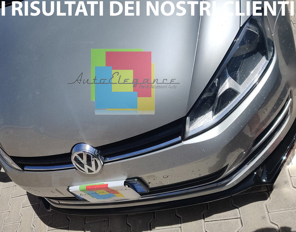 LIP UNDER FRONT BUMPER VW GOLF 7 VII STANDARD 2012-2016 ABS BLACK SPLITTER