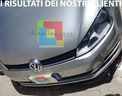 LIP UNDER FRONT BUMPER VW GOLF 7 VII STANDARD 2012-2016 ABS BLACK SPLITTER