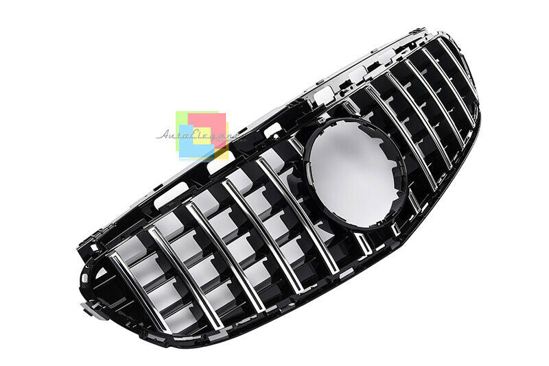 GRIGLIA ANTERIORE MERCEDES CLASSE E W212 2013+ LIFT PROFILO CROMATO AMG