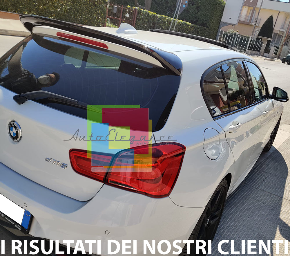 BMW SERIE 1 F20 F21 2011-2019 SPOILER POSTERIORE SUL TETTO M1 NERO LUCIDO AUTOELEGANCERICAMBI