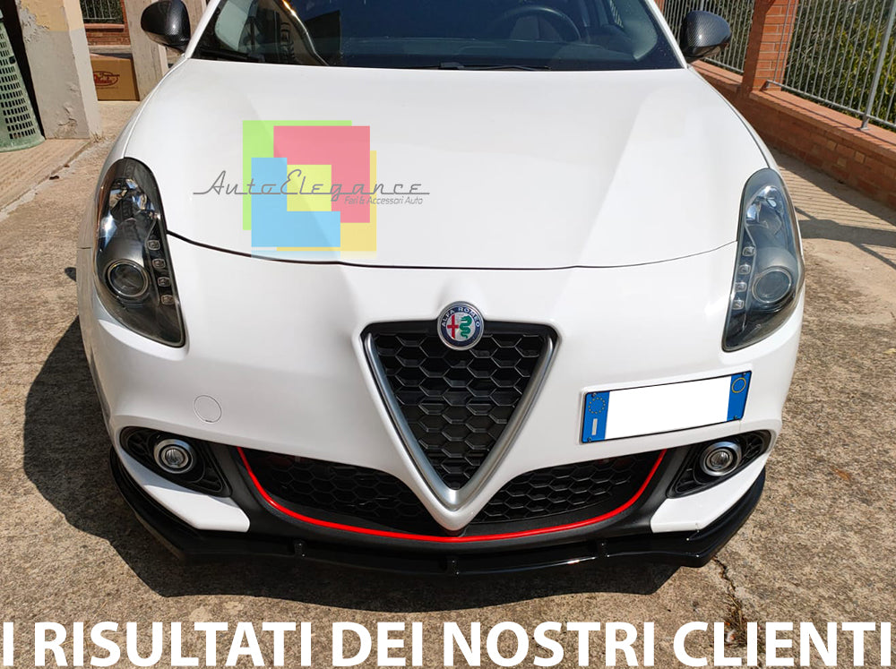 SPLITTER FOR ALFA ROMEO GIULIETTA 2010-2020 UNDER FRONT BUMPER ABS LIP