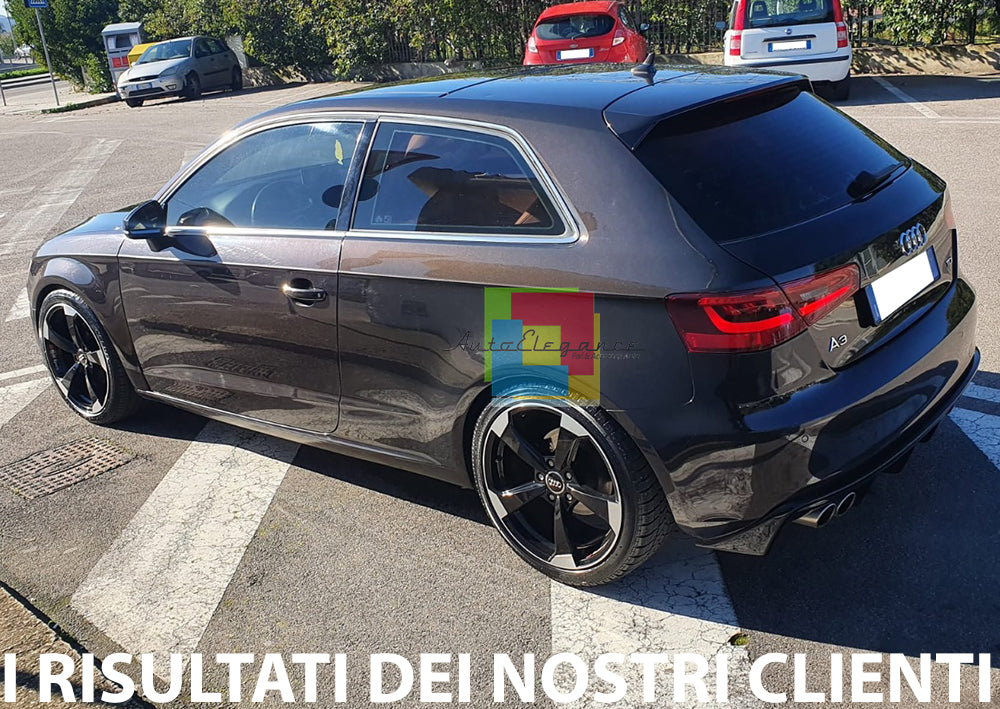 AUDI A3 8V SPORTBACK 3 PORTE 2012-2015 SOTTO PARAURTI DIFFUSORE RS3 ABS AUTOELEGANCERICAMBI