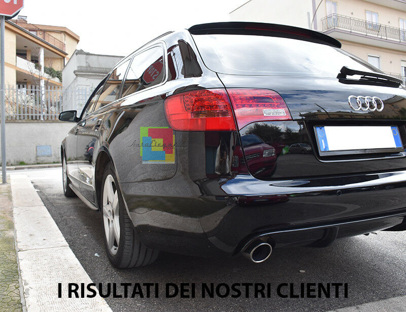 MINIGONNE LATERALI SLINE PER AUDI A6 4F C6 2004-2011 AVANT SPOILER SOTTOPORTA