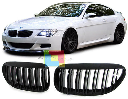 GRIGLIA ANTERIORE BMW SERIE 6 E63 E64 2002-2010 CALANDRA DOPPIA FASCIA LOOK M6