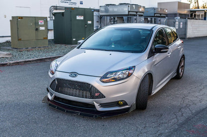 FORD FOCUS 3 MK3 ST FRONT BUMPER SPLITTER GLOSS BLACK RS LOOK