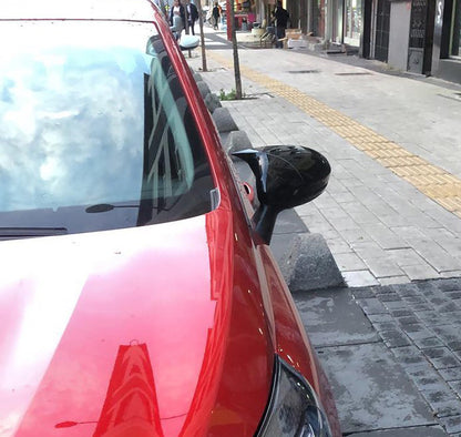 RENAULT CLIO 5 2020+ CALOTTE SPECCHIO NERO LUCIDO ABS ADESIVE 3M